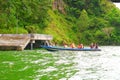 Tourist visiting Trunyan village of Bali, Indonesia